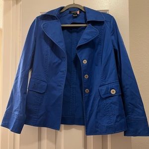 Blue button up blazer